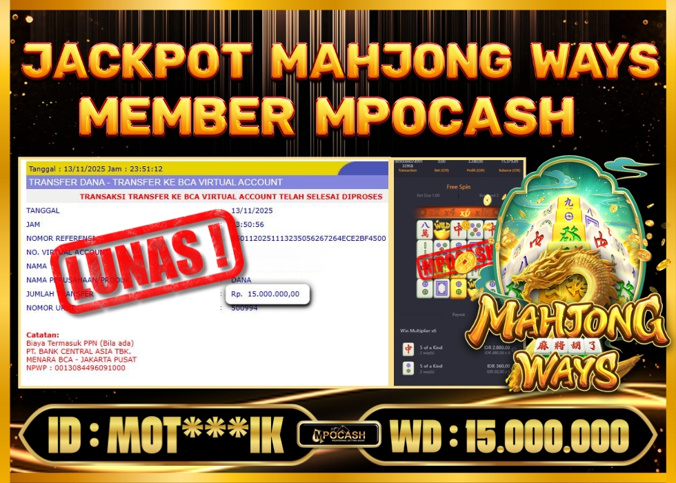 MPOCASH JACKPOT MAHJONG WAYS